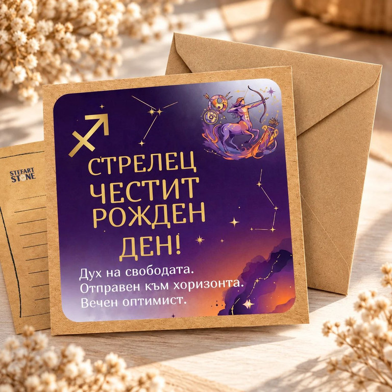 Подаръчна картичка с плик от StefArt Stone