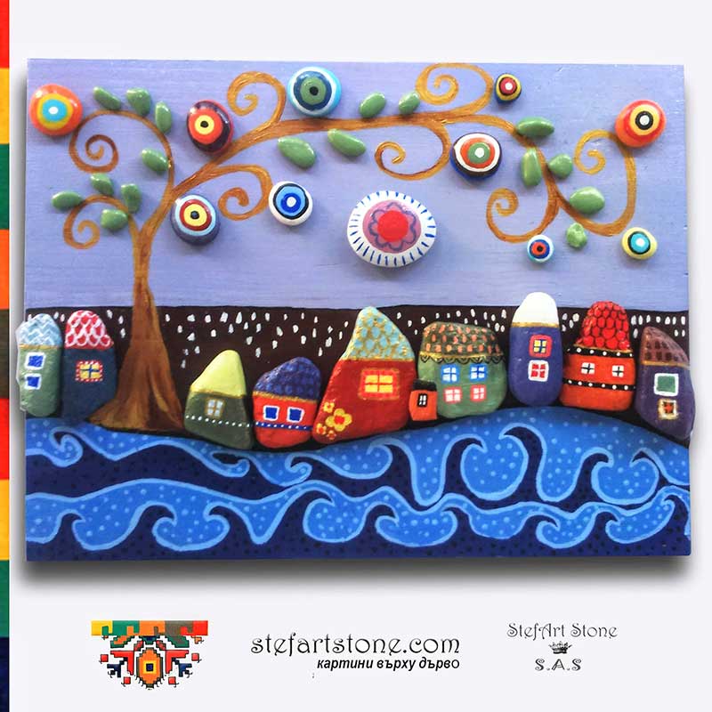 Авторско изкуство върху камък от StefArt Stone