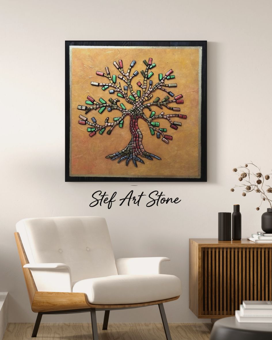 Голяма картина за хол над диван от StefArt Stone