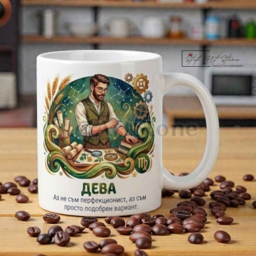 Чаша Зодия Дева – Подарък за Рожден Ден (За Него)