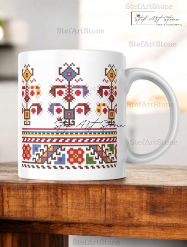 Чаша Дървото на Живота | Чаша за подарък | Чаша с Шевица