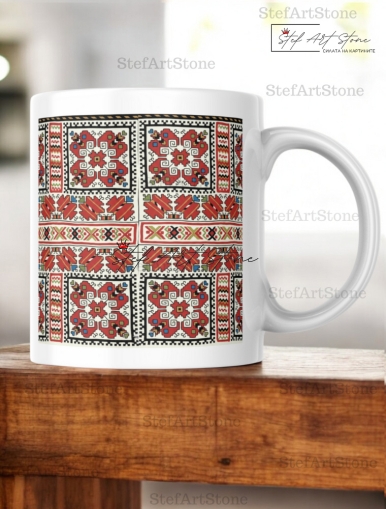 Керамична Чаша с Шевица "Елбетица – Силата на Хармонията"