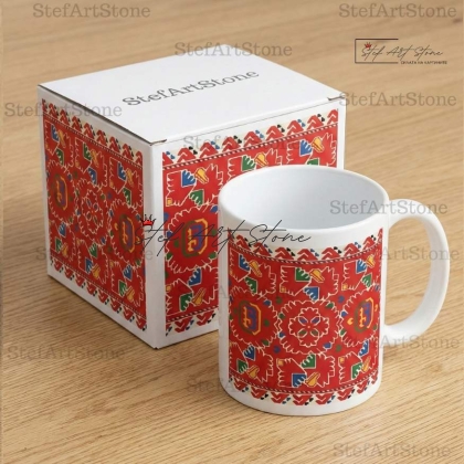 Керамична Чаша с Граовска Шевица