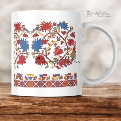 Чаша с Българска Шевица „Дървото на Живота“