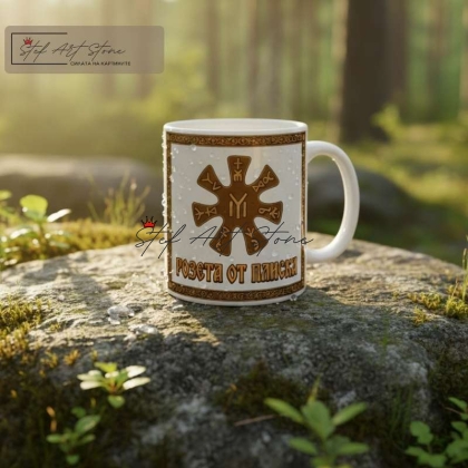 Чаша с Надпис "Розета от Плиска" – Древни Български Символи и Знакът IYI 