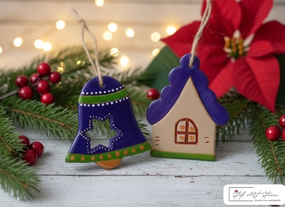 ΠΠΎΠΌΠΏΠ»Π΅ΠΊΡ $2$ Π±Ρ. ΡΡΡΠ½ΠΎ ΡΠΈΡΡΠ²Π°Π½ΠΈ ΠΊΠΎΠ»Π΅Π΄Π½ΠΈ Π²ΠΈΡΡΠ»ΠΊΠΈ (ΠΊΠ°ΠΌΠ±Π°Π½ΠΊΠ° ΡΠΈΠ½Ρ ΠΈ ΠΊΡΡΠΈΡΠΊΠ° Π»ΠΈΠ»Π°Π²Π°) ΠΊΠ΅ΡΠ°ΠΌΠΈΡΠ½Π° ΡΠΊΡΠ°ΡΠ°