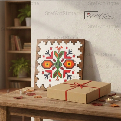 Готова за подаряване картина с шевица в кутия