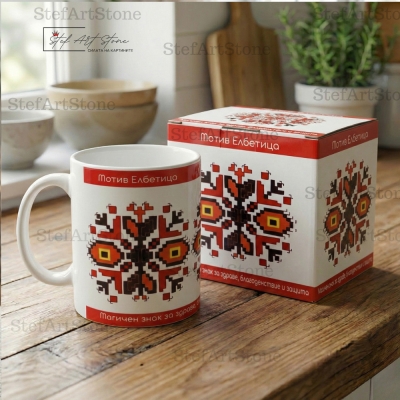  Авторска Чаша Елбетица (No4) | Магичен Знак за Сила 