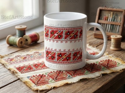 Керамична Чаша с Шевица от Видинско "Ален Щит" (