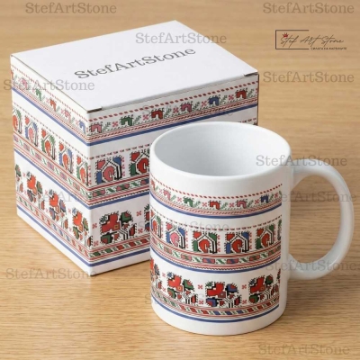 Керамична Чаша с Ловешка Шевица "Хармония и Ред" 