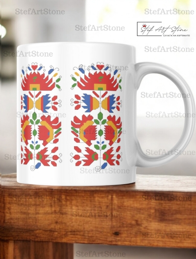 Керамична Чаша с Шевица "Цъфтящо Лале"