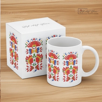 Керамична Чаша с Шевица "Цъфтящо Лале"