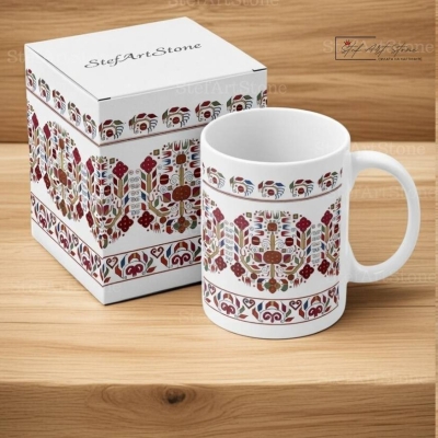 Керамична Чаша с Шевица "Хармония" (Дървото на Живота)