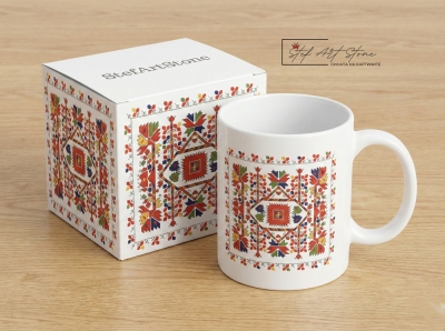 Чаша с Българска Шевица "Род и Традиция" 