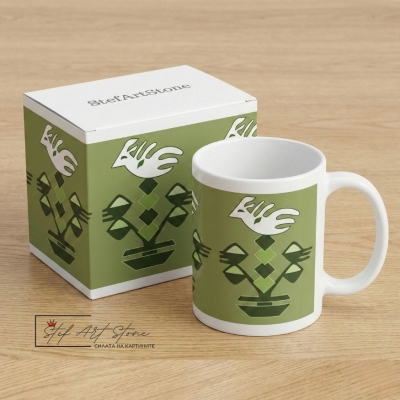 Чаша с български фолклорен мотив