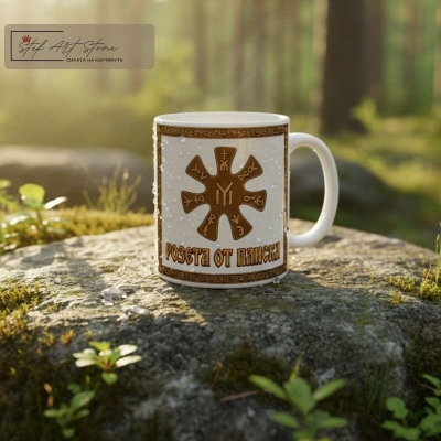 Чаша с Надпис "Розета от Плиска" – Древни Български Символи и Знакът IYI 