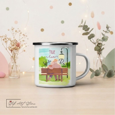 Персонализирано Метално Канче , подарък за баба и дядо