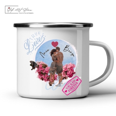 Персонализирано Метално Канче със Снимка и Имена