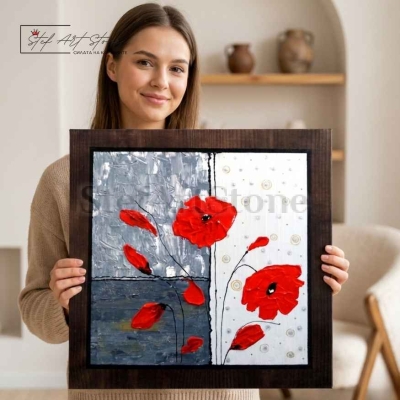 Картина за Стена с Макове | Картини с Цветя за Подарък