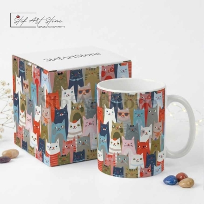 Картина за Стена Котешка Галерия 60х50 см | Картини с Котки