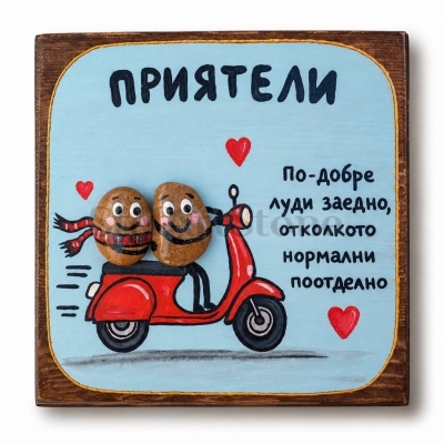 Подарък за приятелка „Луди заедно“